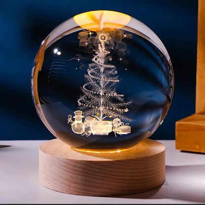 3D Planetary Crystal Ball – A Mesmerizing Cosmic Glow