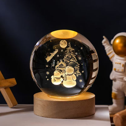 3D Planetary Crystal Ball – A Mesmerizing Cosmic Glow