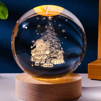 3D Planetary Crystal Ball – A Mesmerizing Cosmic Glow