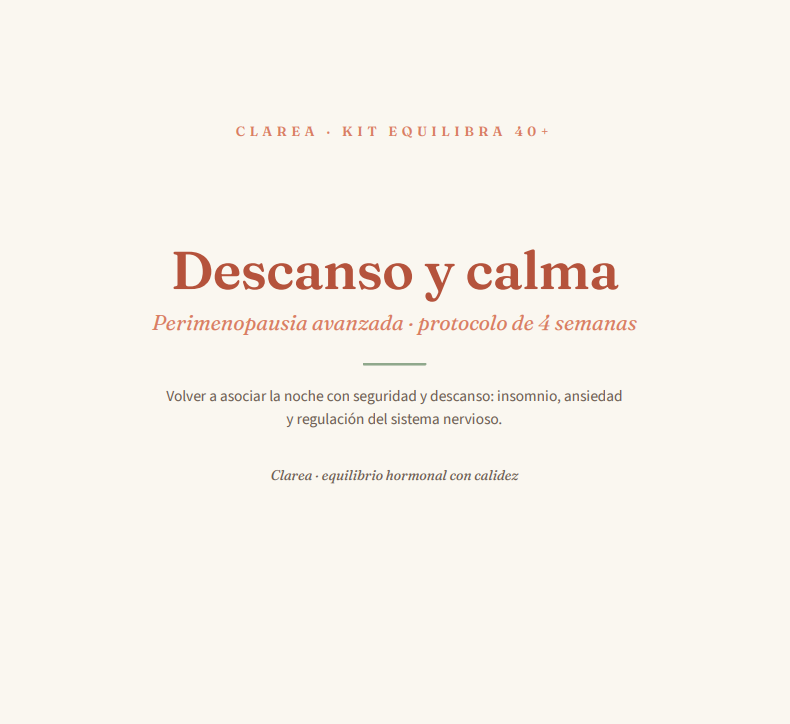 Protocolo perimenopausia avanzada