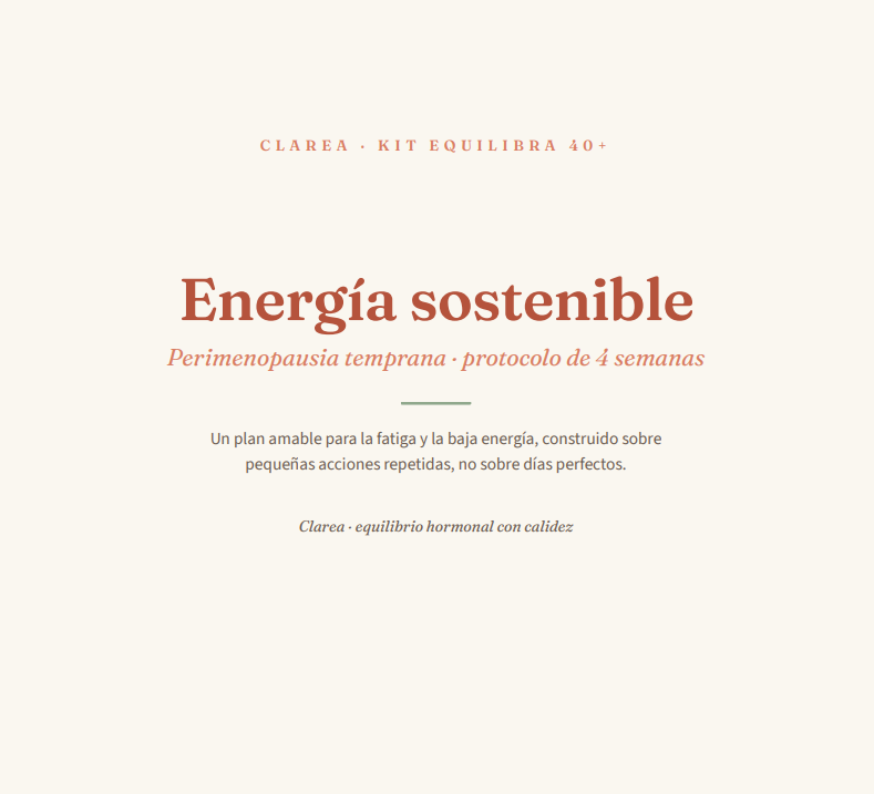 Protocolo perimenopausia temprana